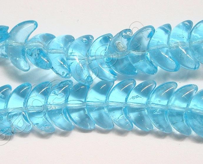 Ocean Blue Crystal Qtz - Banana Shape  4.5"