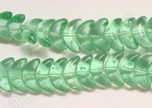 Light Green Crystal Qtz - Banana Shape  4.5"