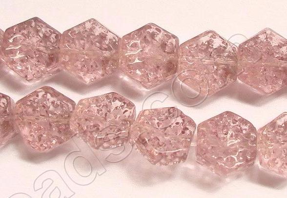 Blush Crystal Qtz  -  Dotted Flat Diamond 8"