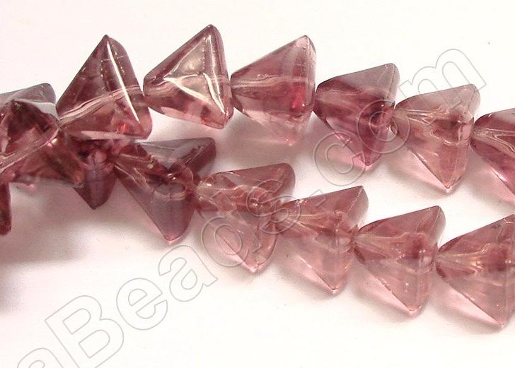 Red Fluorite Crystal Qtz - Pyramid  8.5"