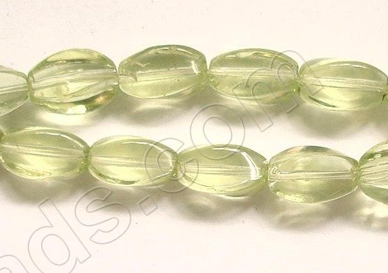 Light Lime Green Crystal Qtz  -  Twisted 8.5"