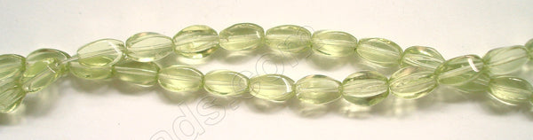Light Lime Green Crystal Qtz  -  Twisted 8.5"