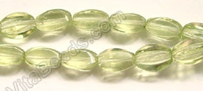 Light Lime Green Crystal Qtz  -  Twisted 8.5"