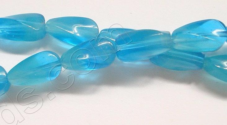 Aqua Chalcedony Qtz  -  Twisted 8.5"