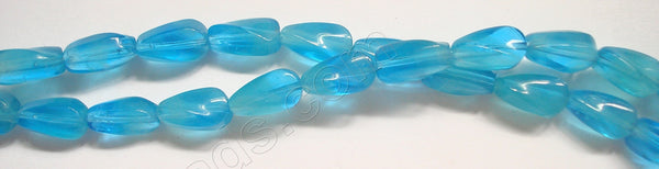 Aqua Chalcedony Qtz  -  Twisted 8.5"