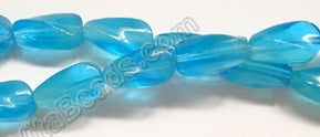 Aqua Chalcedony Qtz  -  Twisted 8.5"