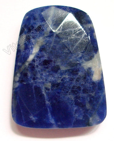 Sodalite Dark - 30x40mm Faceted Ladder Pendant