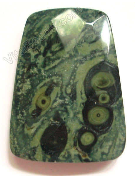 Kambaba Jasper - 30x40mm Faceted Ladder Pendant