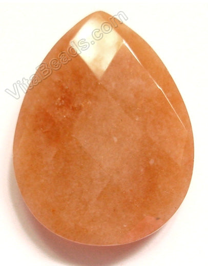 Red Aventurine - Light - Faceted Pendant - Briolette