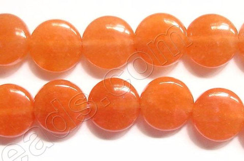 Red Aventurine (Dark)  -  Puff Coins  16"