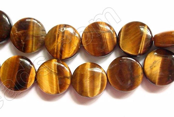 Tiger Eye  -  Puff Coins  16"