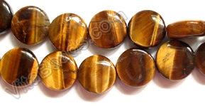 Tiger Eye  -  Puff Coins  16"