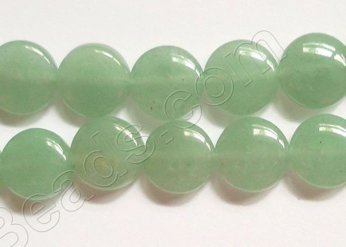 Green Aventurine (Light)  -  Puff Coins  16"