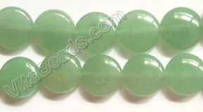 Green Aventurine (Light)  -  Puff Coins  16"