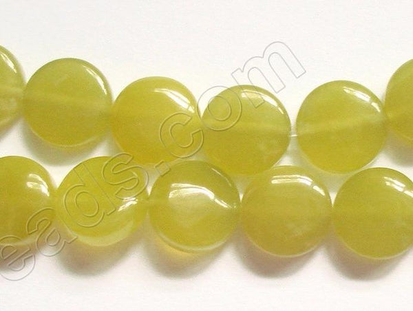 Olive Jade   -  Puff Coins  16"