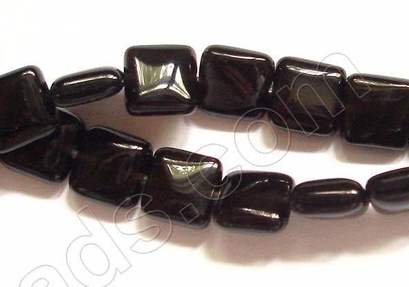 Black Onyx  -  Puff Squares  16"