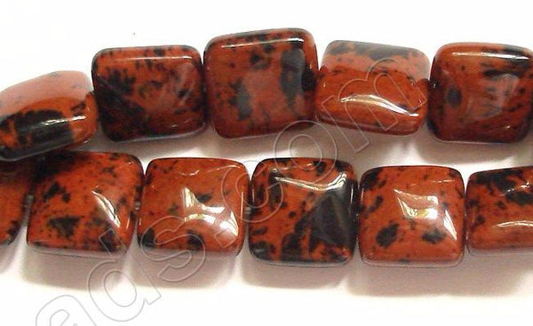 Mahogany Obsidian  -  Puff Squares  16"