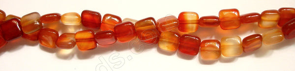 Natural Carnelian Dark  -  Puff Squares  16"