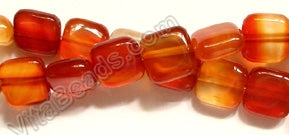 Natural Carnelian Dark  -  Puff Squares  16"