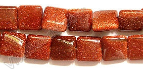 Goldstone (Red)  -  Puff Squares  16"
