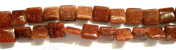 Goldstone (Brown)  -  Puff Squares  16"