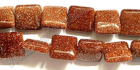 Goldstone (Brown)  -  Puff Squares  16"