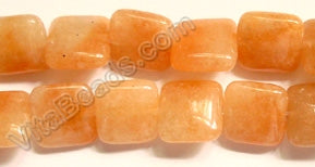 Red Aventurine (Light)  -  Puff Squares  16"