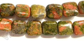 Unakite  -  Puff Squares  16"