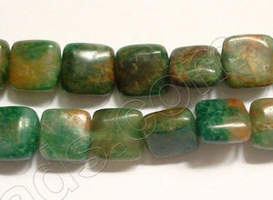 Africa Jade with Brown   -  Puff Square  16"