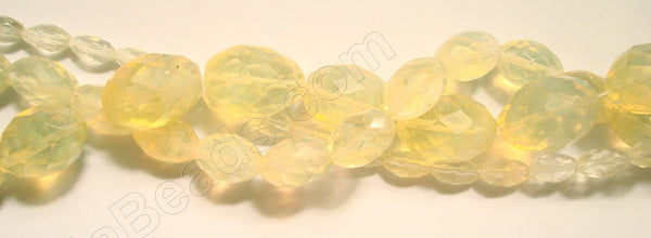 Faceted Eggs - 022 Pineapple Qtz  16"