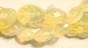 Faceted Eggs - 022 Pineapple Qtz  16"
