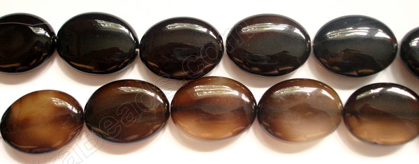 Black Onyx  -  Puff Ovals  16"