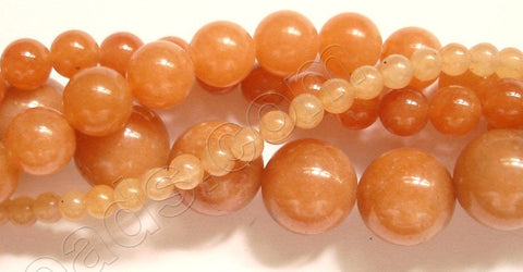 Red Aventurine Light  -  Smooth Round  16"