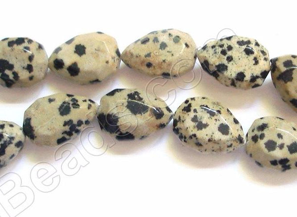 Dalmatian Jasper - Double Edge Pear  16"