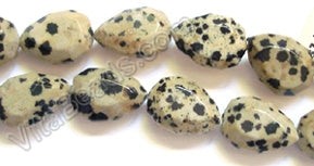 Dalmatian Jasper - Double Edge Pear  16"