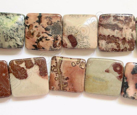 Picture Agate  -  Flat Squares  16"