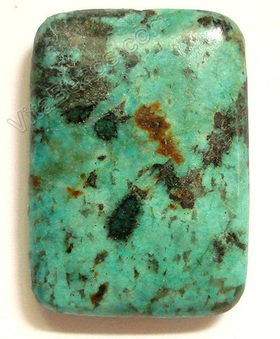 Pendant - Smooth Rectangle Africa Turquoise - Light
