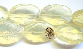 Faceted Oval  -  Pineapple Qtz  16"