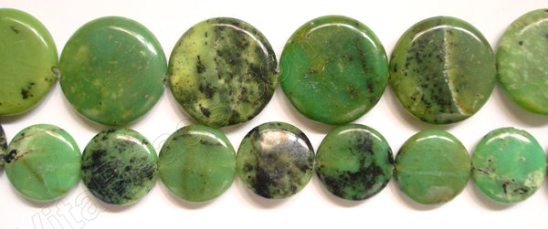 Chinese Chrysoprase  -  Puff Coins 16"