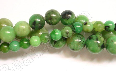 Chinese Chrysoprase AA - Smooth Round Beads  16"