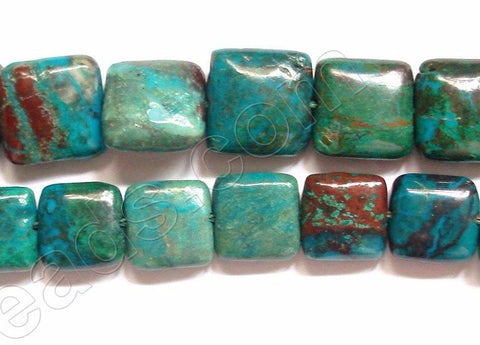 Chinese Chrysacolla  -  Puff Square  16"
