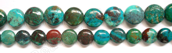 Chinese Chrysacolla  -  Puff Coin  16"