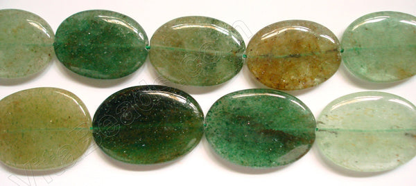 India Green Aventurine  -  Big Puff Ovals  16"