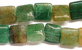 India Green Aventurine  -  Puff Squares  16"