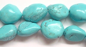Cracked Chinese Turquoise  -  Free From Nuggets  16"