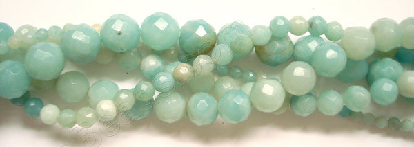 Amazonite AA  -  Faceted Round  16"