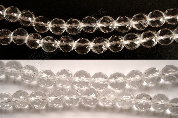 Crystal AA (Natural)  -  Faceted Round   16"