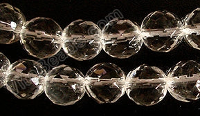 Crystal AA (Natural)  -  Faceted Round   16"