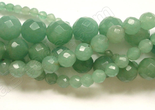 Green Aventurine (Light)  -  Faceted Round  16"