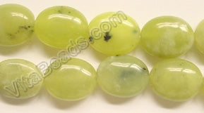 Olive Jade w/ Black Spot   -  Puff Ovals  16"